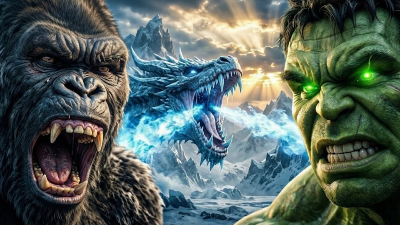 Kong Monster vs. Dragon: Frozen Mountain MEGA Battle! 