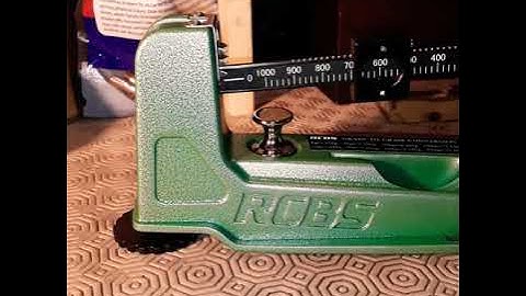 RCBS M 1000 powder scale.Zeroing and using.