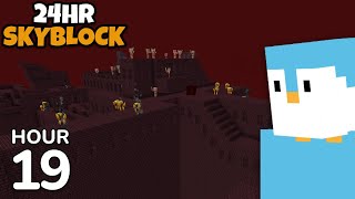 24 Hour Skyblock: Episode 19 - The Nether Fortress