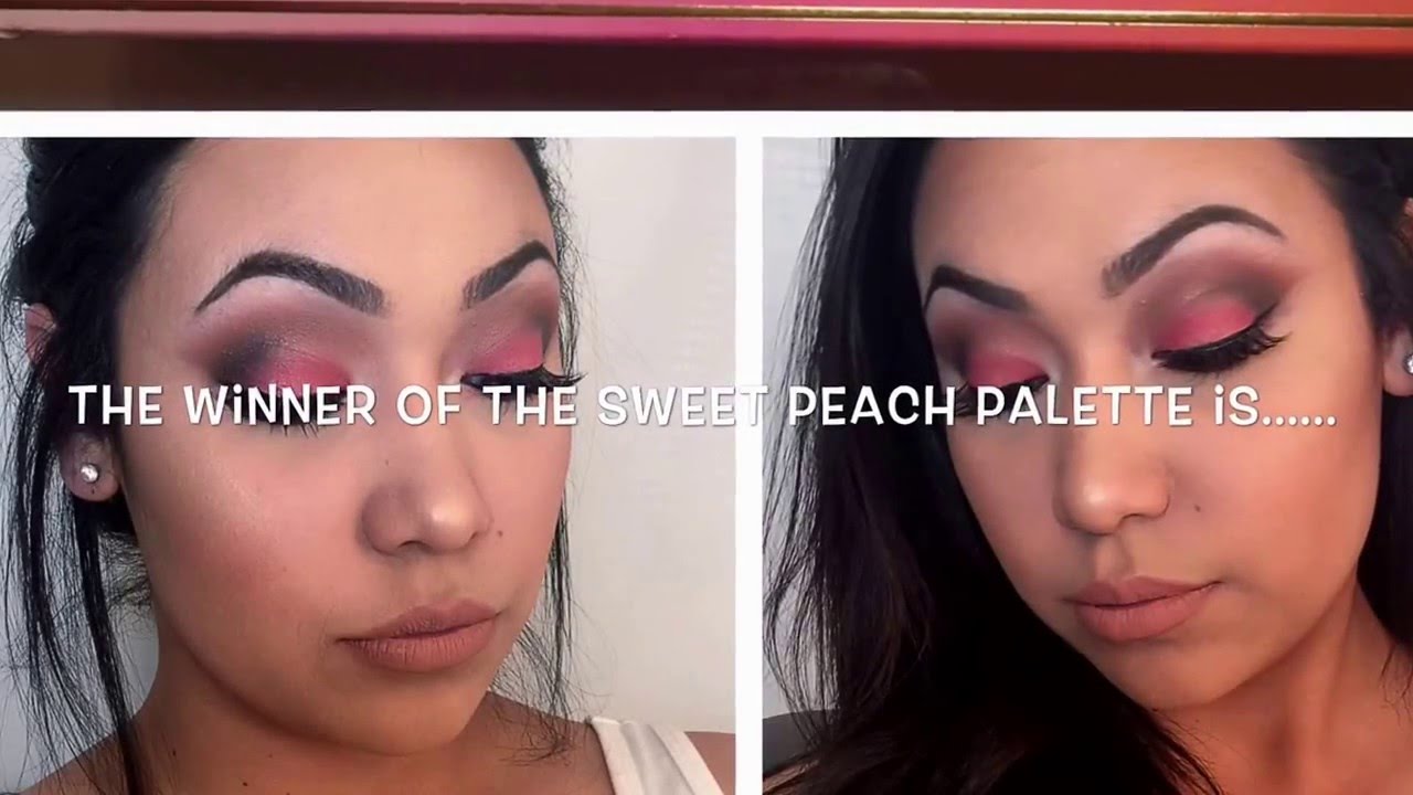 Winner of the Sweet Peach Palette giveaway!!!!!