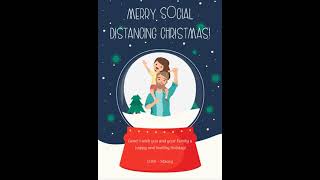 Personalized distance holiday e- card