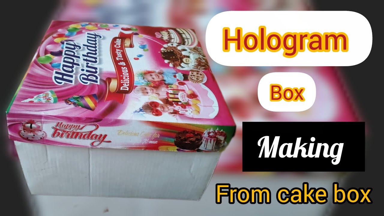 How to Make 3D Hologram box From Cake box 😱😱