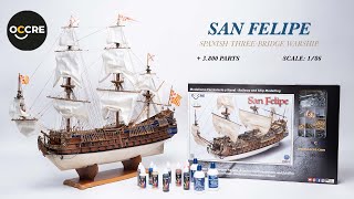 OcCre - 16 How to build the San Felipe wooden ship model - Step by step