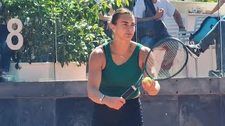 Aryna Sabalenka training in Rome before Match Day - Foro Italico - Italian Open 2024