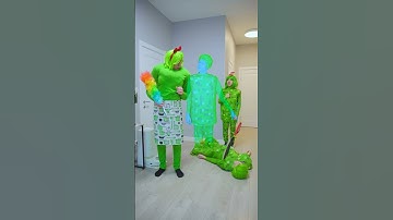 My adopted family Creeper Minecraft in real life! #minecraft #memes #funny