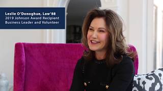 Leslie O’Donoghue, Law'88, gives back because it makes her happy