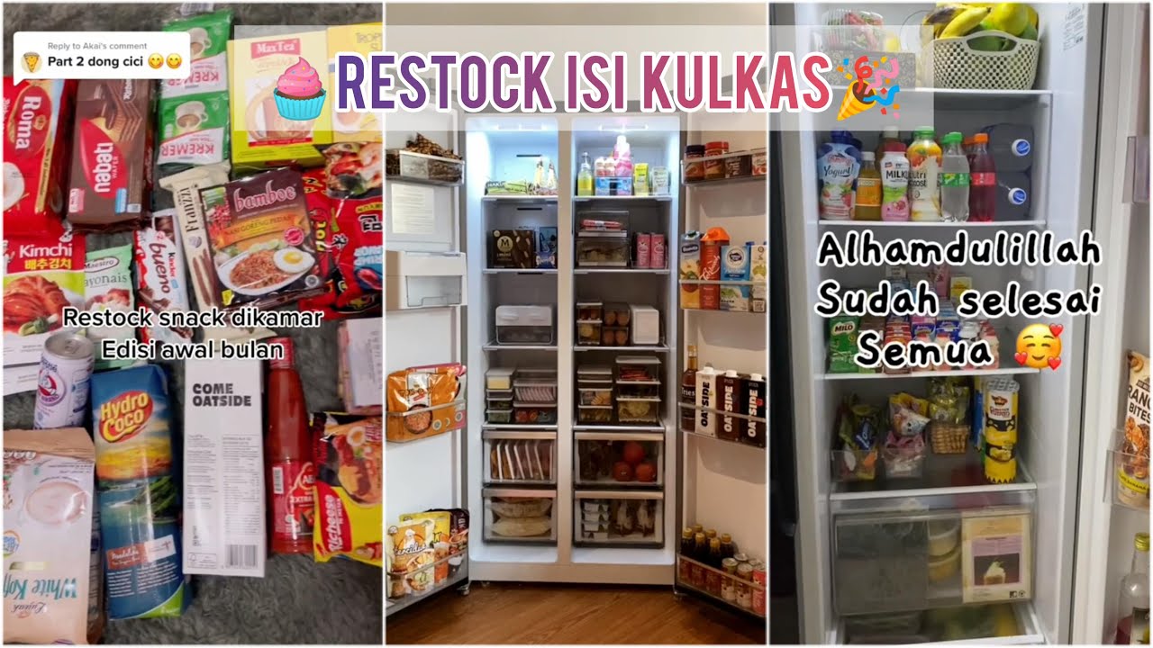 ASMR Restock and Refill Isi Kulkas✨//part 5