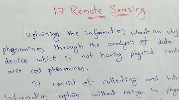 Remote Sensing || Types Of Remote Sensing