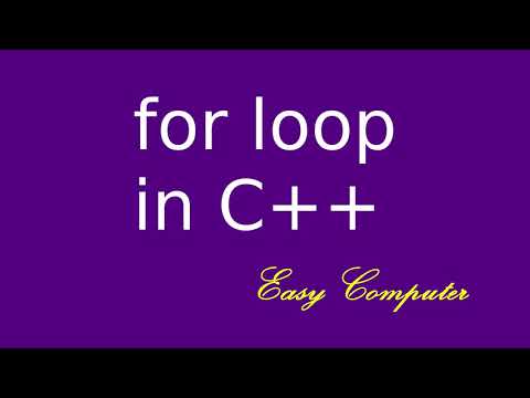 for loop in c++ - YouTube