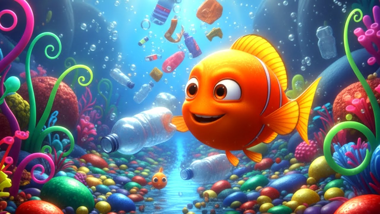 The Brave Little Fish 🐠 | Moral Story for Kids | Learn to Keep Our ...