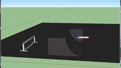 Sketchup - How to create a Skatepark Quarter Pipe Ramp