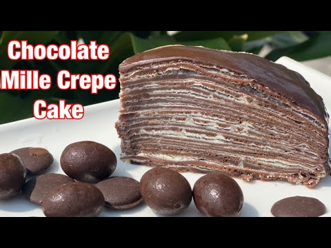 DARK CHOCOLATE MILLE CREPE CAKE