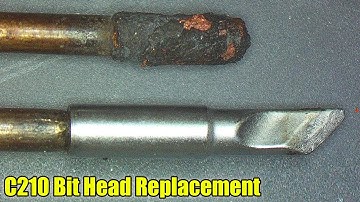 How to change replace T210 C210 Soldering Iron bit tip welding Head
