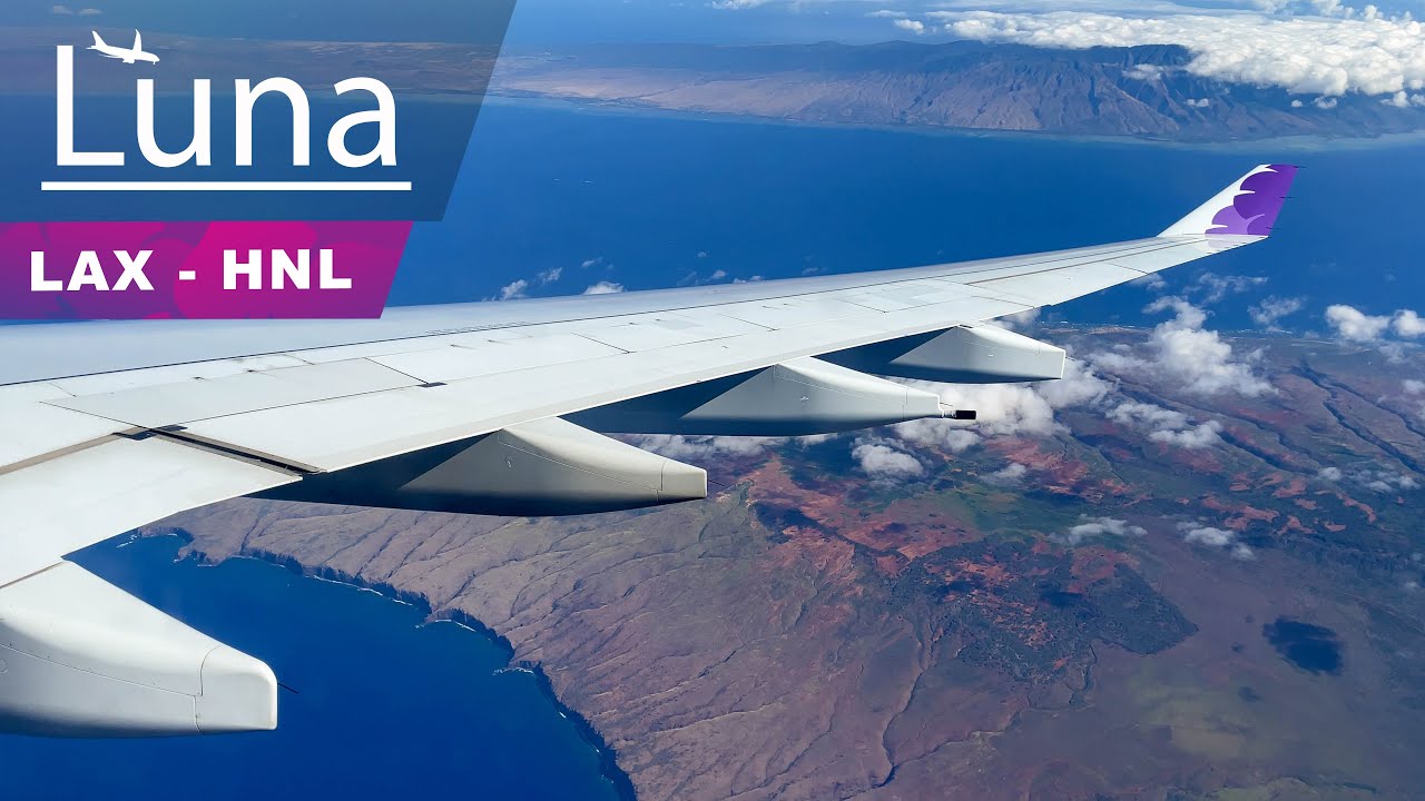 Hawaiian Airlines Airbus A330-200 Flight From Los Angeles to Honolulu
