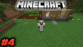 How To play Minecraft: Building Your First House & Farm! #4