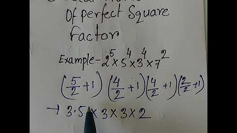 How To Calculate Total Number Of Perfect Square Factor | #Shorts #Short #eg2und #Math_Short_Tricks