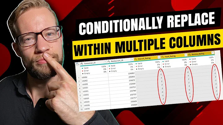 Replace Values in Multiple Columns Based on Condition in Power Query