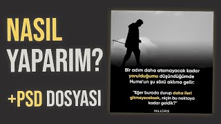 MOTİVASYON SAYFASI POST TASARIMI Nasıl Yapılır? | Photoshop Tutorial screenshot 3