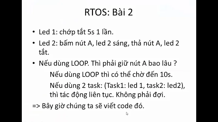 STM2F103C8 RTOS CS BinarySem CountingSem