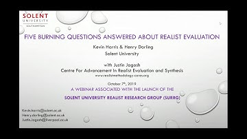 Five Burning Questions Answered About Realist Evaluation