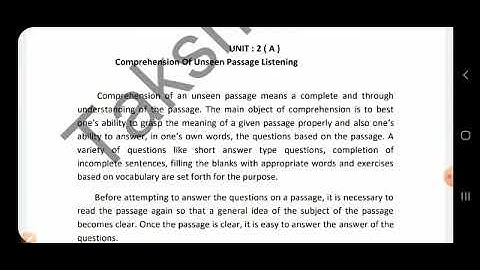 S.Y.B.Com | Business Communication | Lecture - 3 | Unit - 2 - A