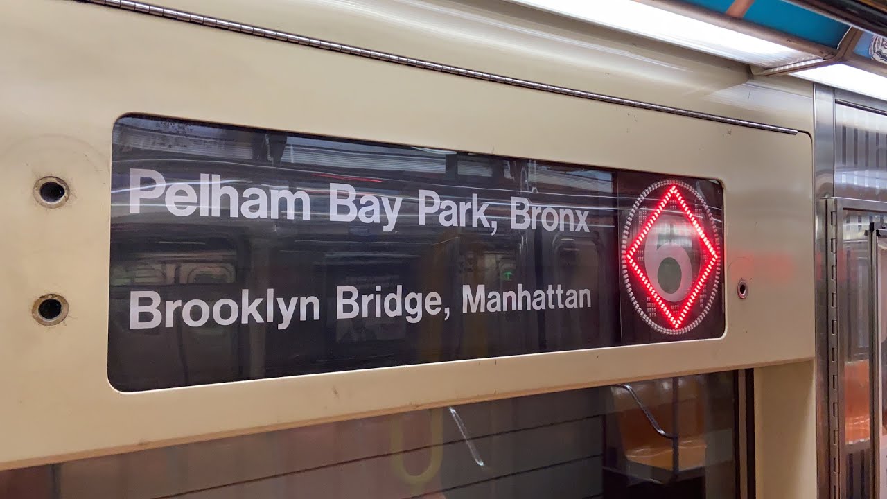 IRT Subway R62A (6) Express Train Ride from Bklyn Bridge to Pelham Bay