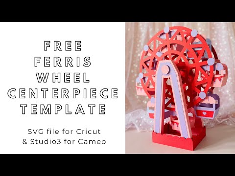 FREE SVG download - DIY interactive big Ferris wheel - digital files for Cricut and Silhouette Cameo