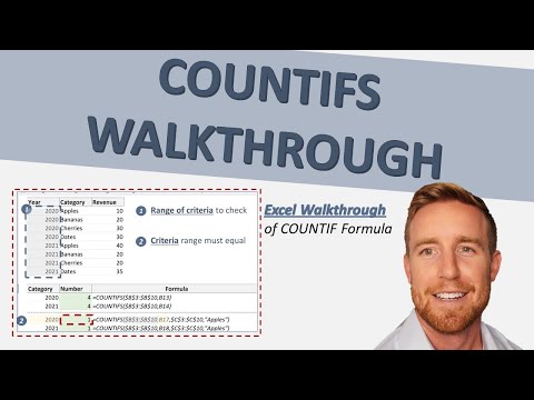 COUNTIFS Excel Walkthrough (UNDERSTAND NUMBER OF ORDERS / CUSTOMERS)