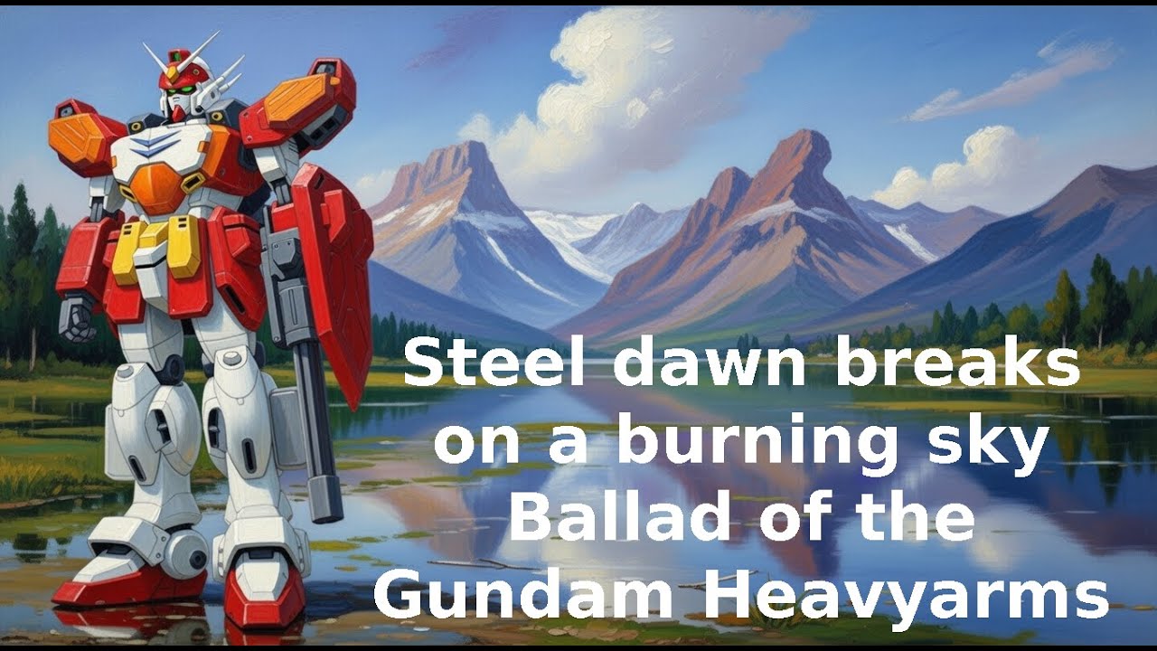 Steel dawn breaks on a burning sky [Ballad of the Gundam Heavyarms] (music video)