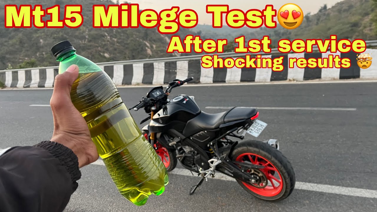 Mt15 V2 2025 model mileage test after 1st Service ||45+ in city shocking results 🤯|| 