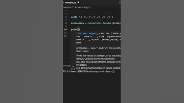 List, return the number of occurences python, #shorts