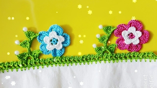 Yapraklı çiçek oyası Yapımı