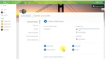 Video 2 Microsoft SharePoint Online Profile
