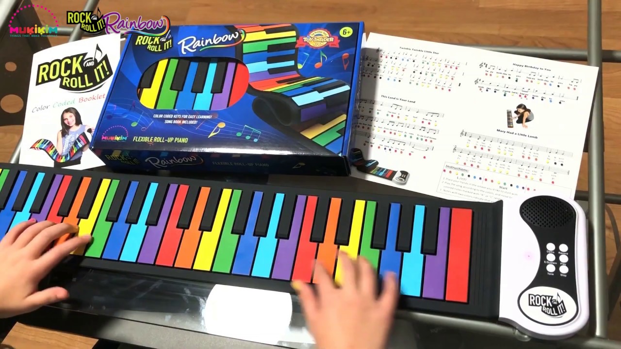 #2 Main de Clavier électronique Portable 49 Touches Rolling Up Piano pour Enfants débutants Jacksking Rolling Up Piano Piano électronique 