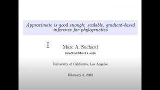 Lange Symposium 2023: Talk 1. Suchard