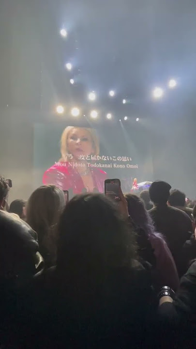 Yoshiki XJapan Kurenai piano version with crowd sing a long NYC #shorts
