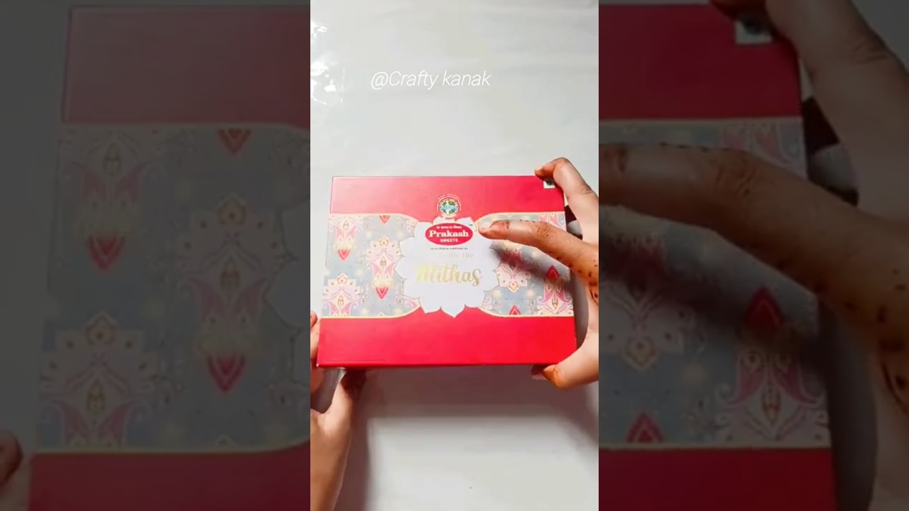 Diy organizer box from waste sweet box❤