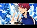 僕のヒーローアカデミア Shoto Todoroki uses Giant Ice Wall skill to protect All Might