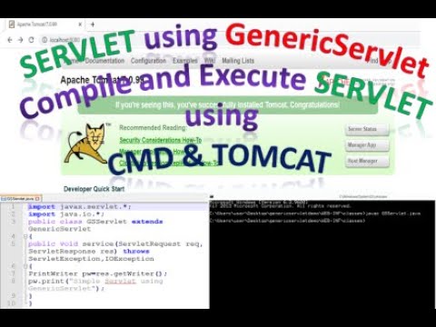 Servlet Compilation and Execution process using Command Prompt and Tomcat server
