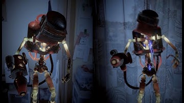 Fnaf ar: Flamethrower Endo with 8-bit Baby cpu