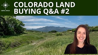 Full Colorado Land Buying Questions | Q&A #2 News