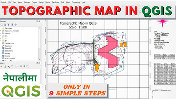 How to Make a Topographic map in QGIS || QGIS in Nepali || Topo map in QGIS || ENgineering Survey ||