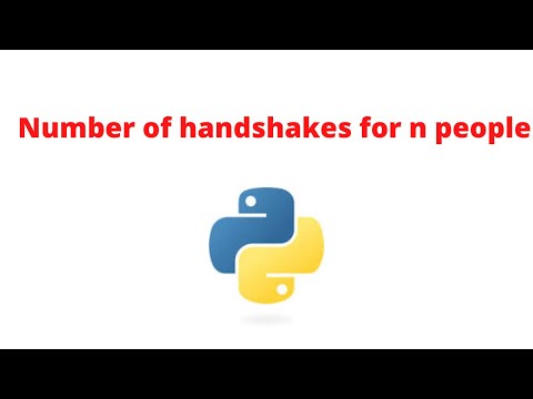 How to find number of handshakes for n people | Python program to find number of handshakes