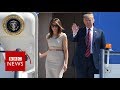 US President Donald Trump arrives in the UK - BBC News