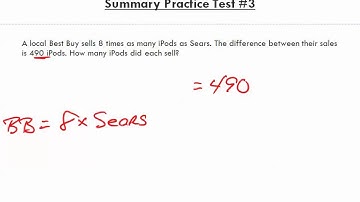 Math for Business and Applications   Ch 5 Summary Practice Test 1 to 4