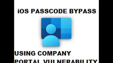 Reset Iphone Passcode Using Vulnerability in Company Portal App