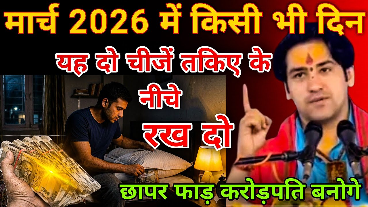 केवल 8 मिनट में ही, छापर फाड़ करोड़पति बनोगे केवल यह 2 चीजें तकिए के नीचे रख दें| Bageshwar Dham 