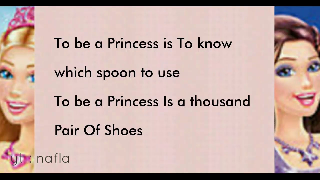 to be a princess to be a popstar