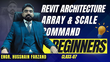 How to use Array (AR) and Scale (RE) Command in revit | Complete (BIM) Tutorial | Urdu/Hindi |# 07
