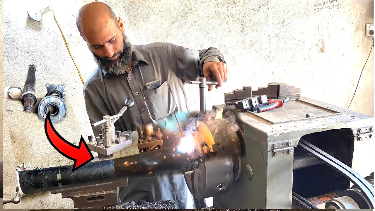 Hino truck drive shaft Lengthening work Drive shaft Welding and